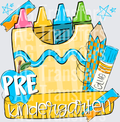 BACK TO SCHOOL BLUE PRE KINDERGARTEN