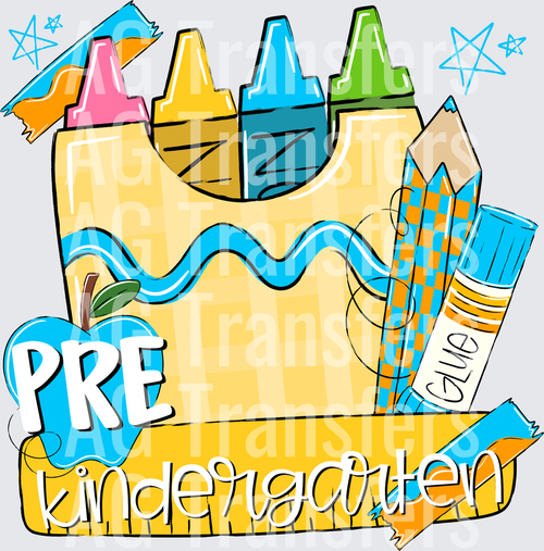 BACK TO SCHOOL BLUE PRE KINDERGARTEN
