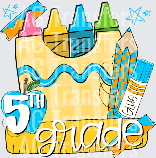 BACK TO SCHOOL BLUE 5TH GRADE