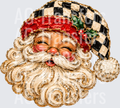 SANTA FAUX PAINTED CHECKERED