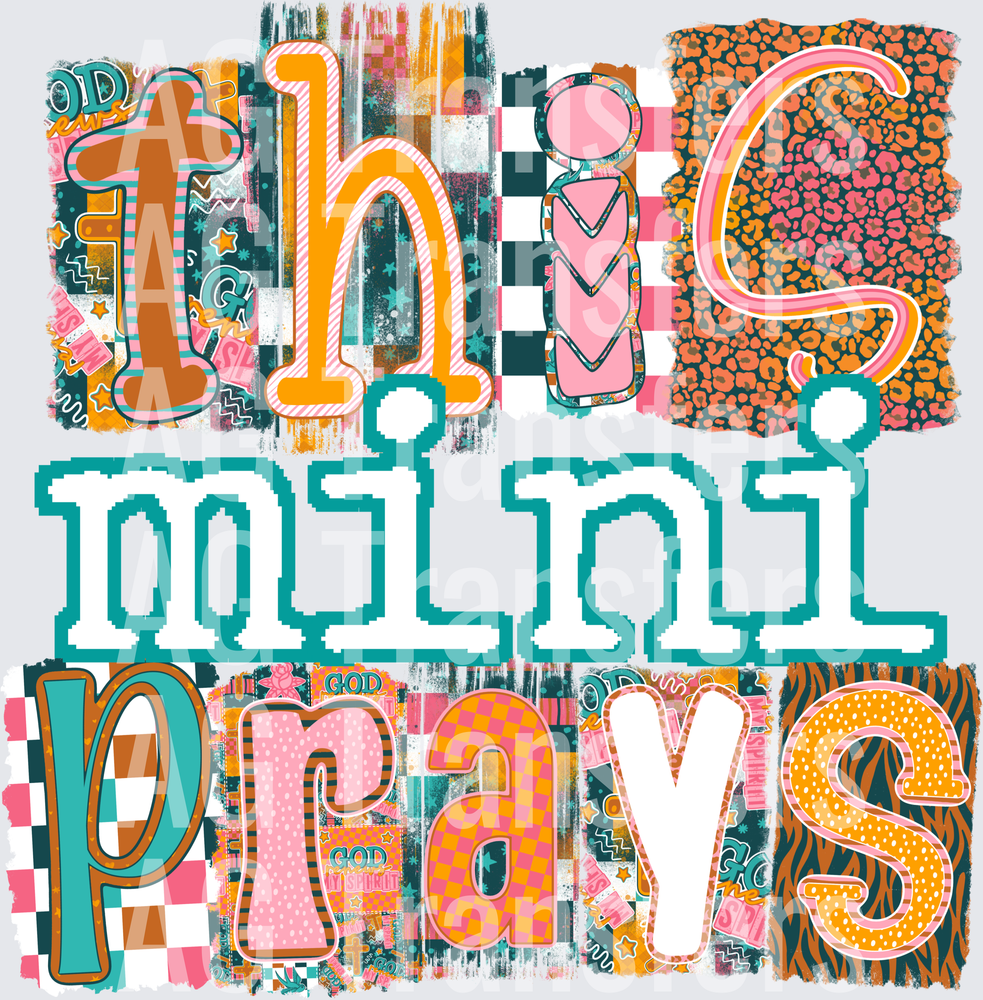 This mini prays