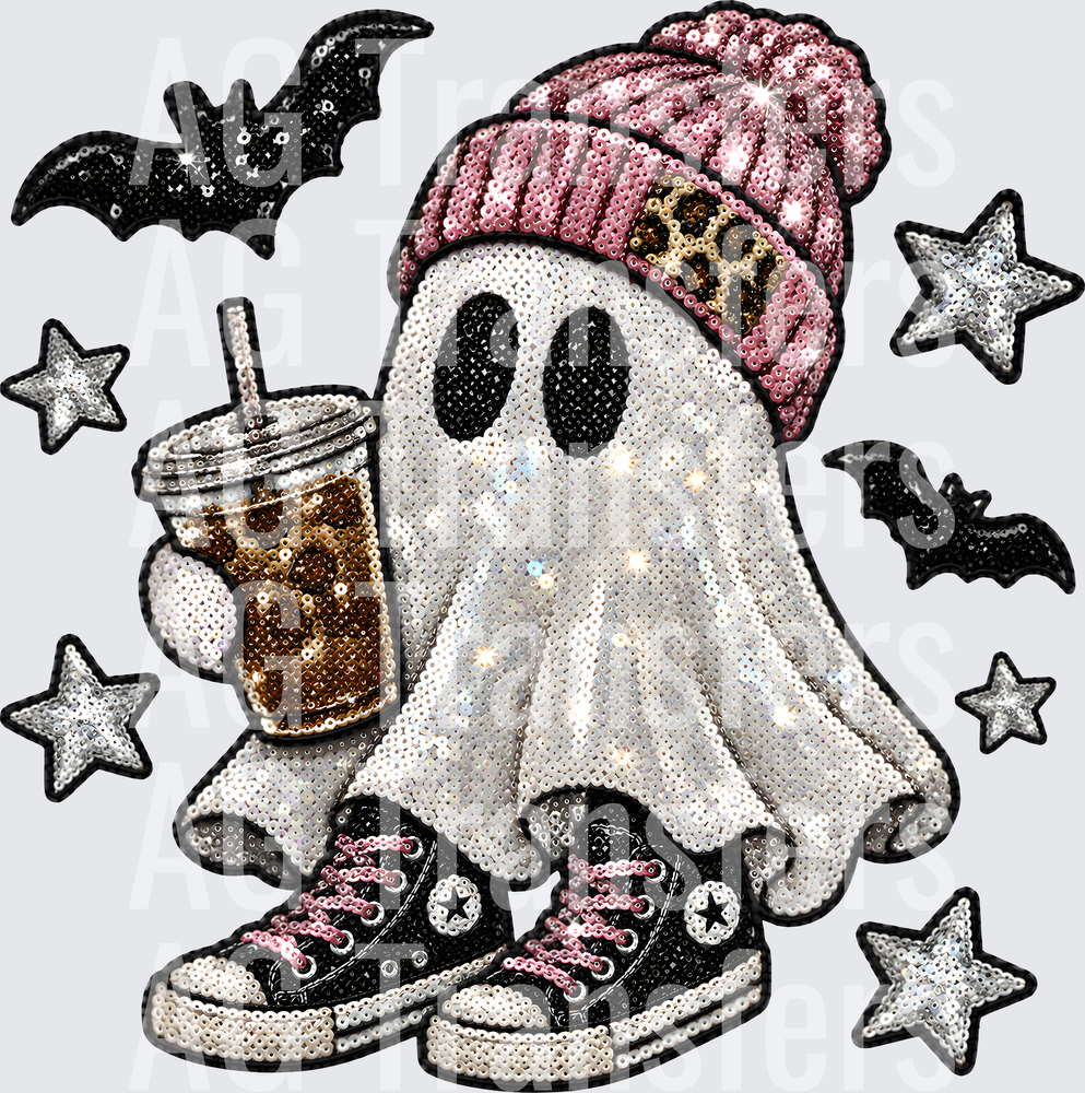 GHOST COFFEE FAUX SEQUIN