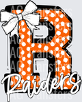 SO SPORTY R RAIDERS ORANGE DOTS