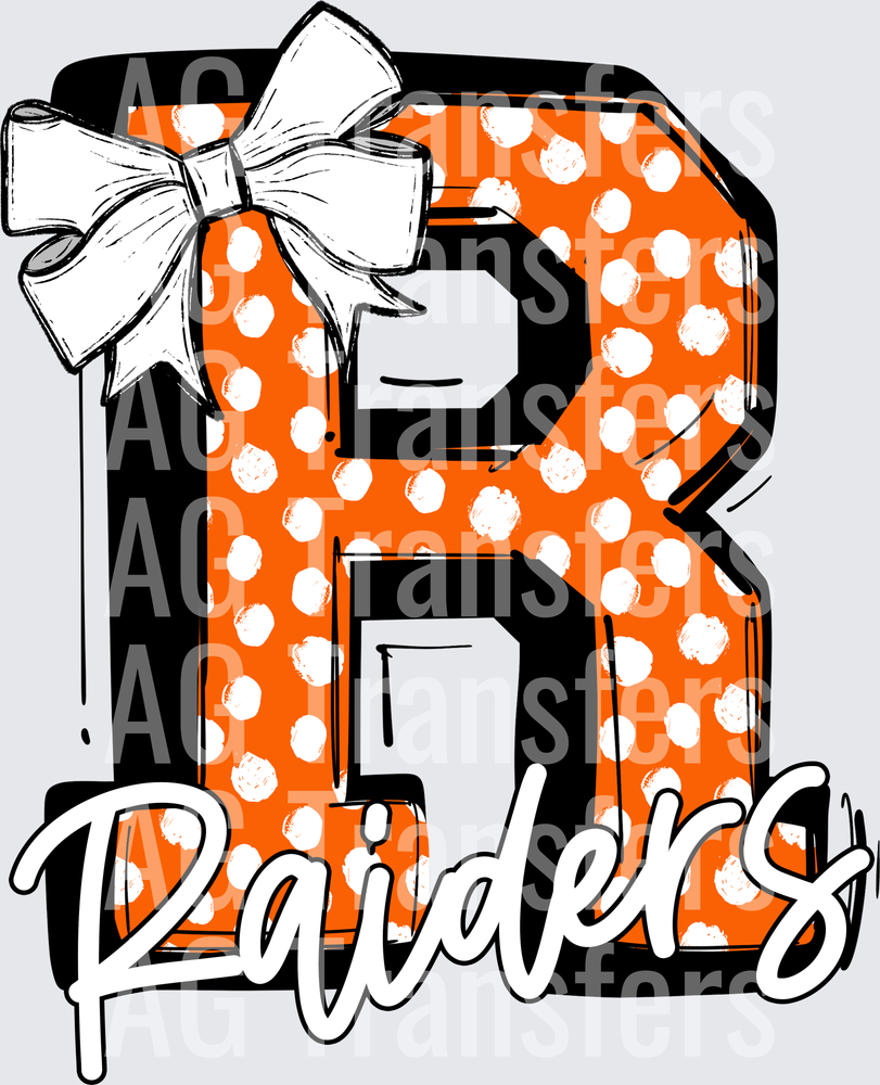 SO SPORTY R RAIDERS ORANGE DOTS