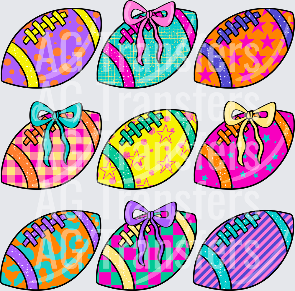 Preppy football collage
