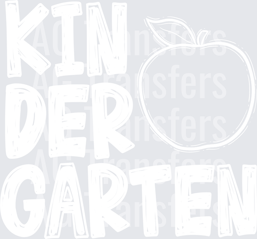 Back to School Apple Grade Level Kindergarten three line