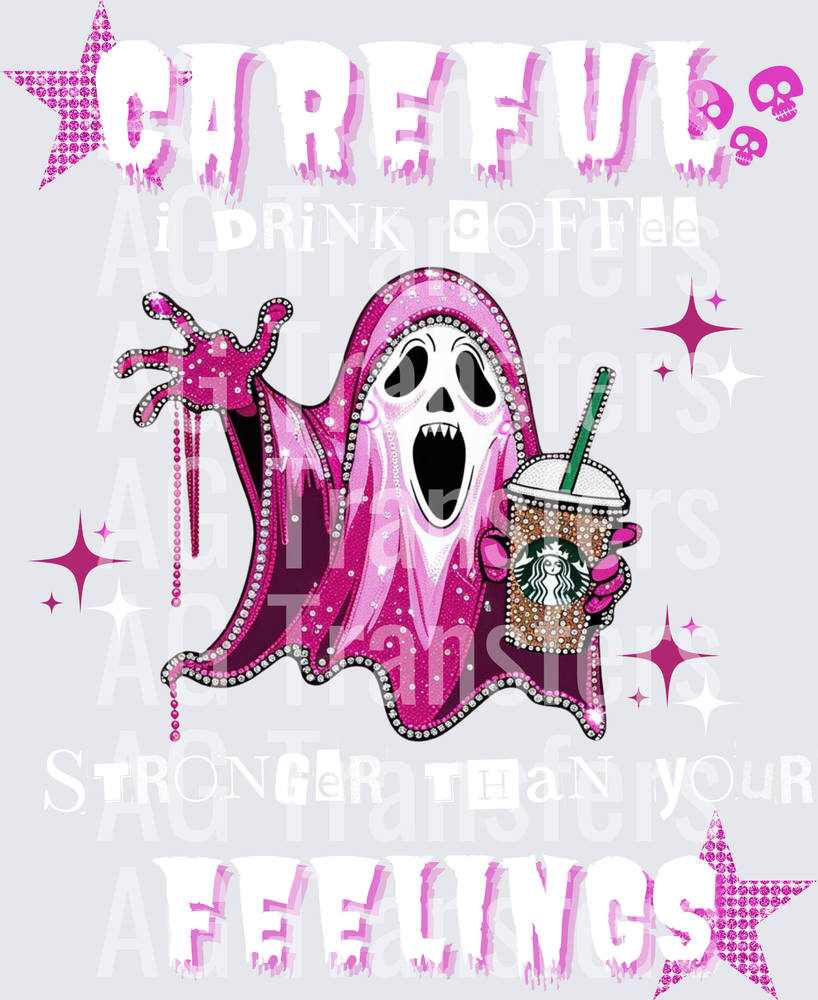 Careful stronger coffee rhinestone