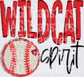 Team Go Spirit WILDCAT BASEBALL RED