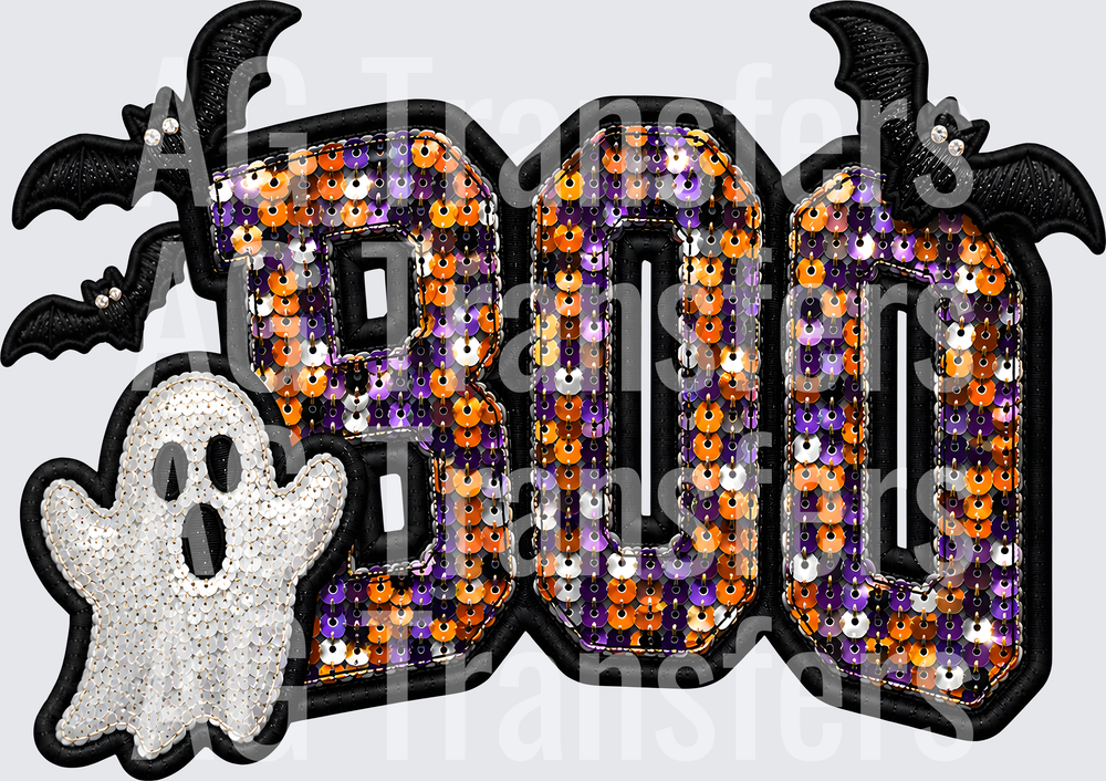 BOO FAUX SEQUIN