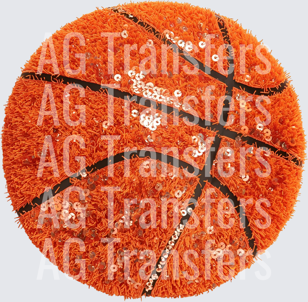 BASKETBALL FAUX YARN SEQUIN