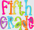 FIFTH GRADE COLORFUL CHECKERED