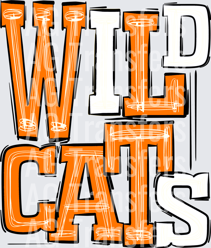 Wildcats Orange and White