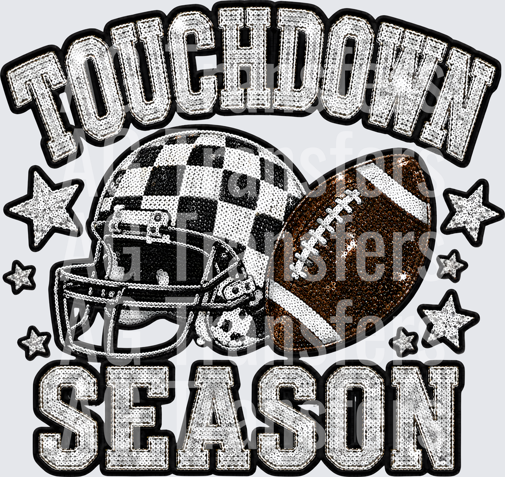 TOUCHDOWN SEASON FAUX SEQUIN