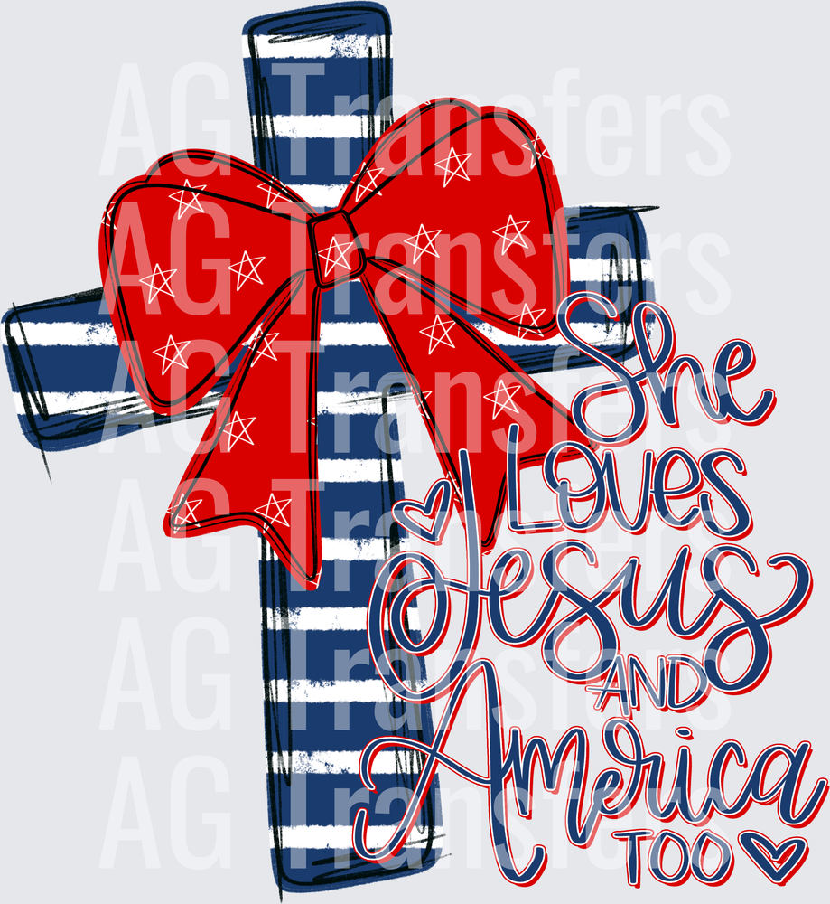 she loves jesus and america too