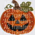 JACK O LANTERN FAUX EMBROIDERY