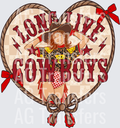 Long live Cowboys heart background
