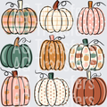 Fall pumpkin collage