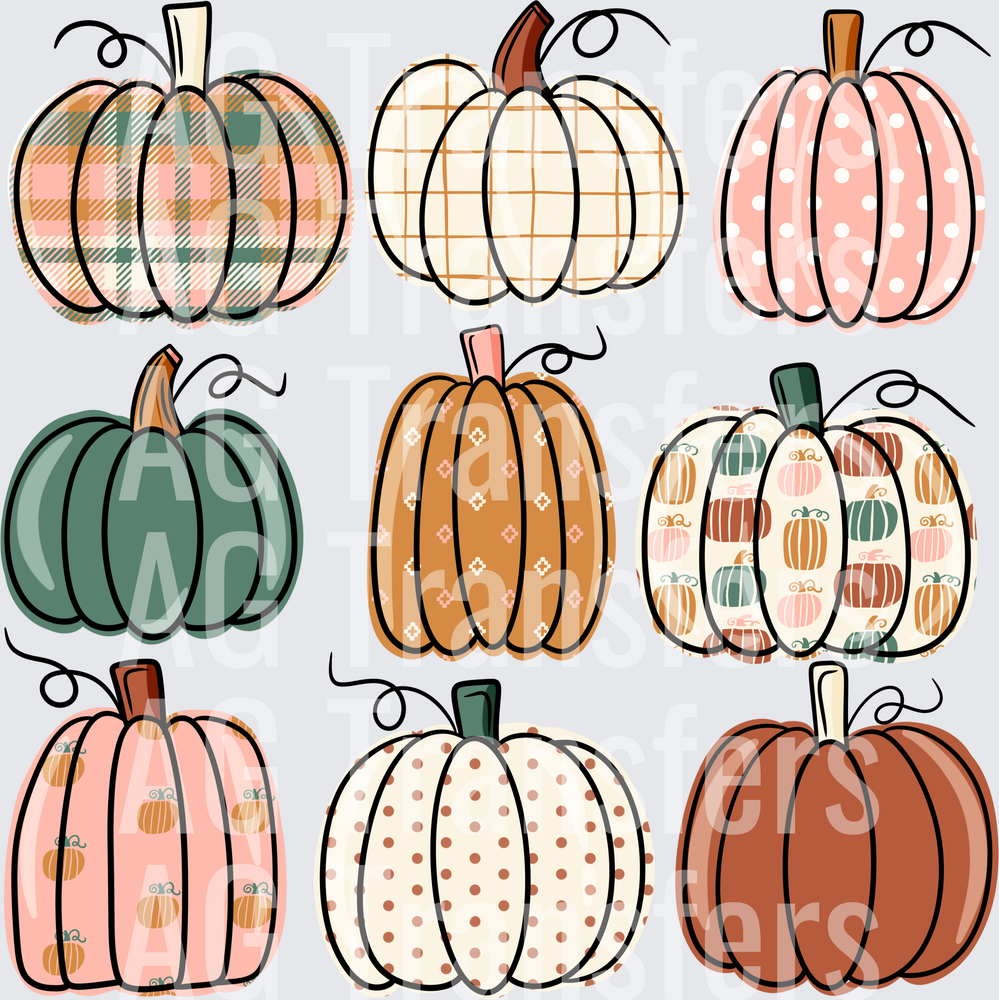 Fall pumpkin collage