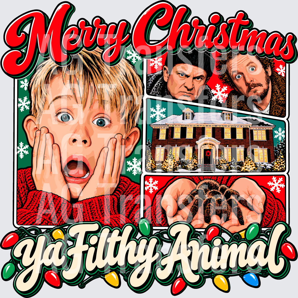 MERRY CHRISTMAS YA FILTHY ANIMAL COLLAGE