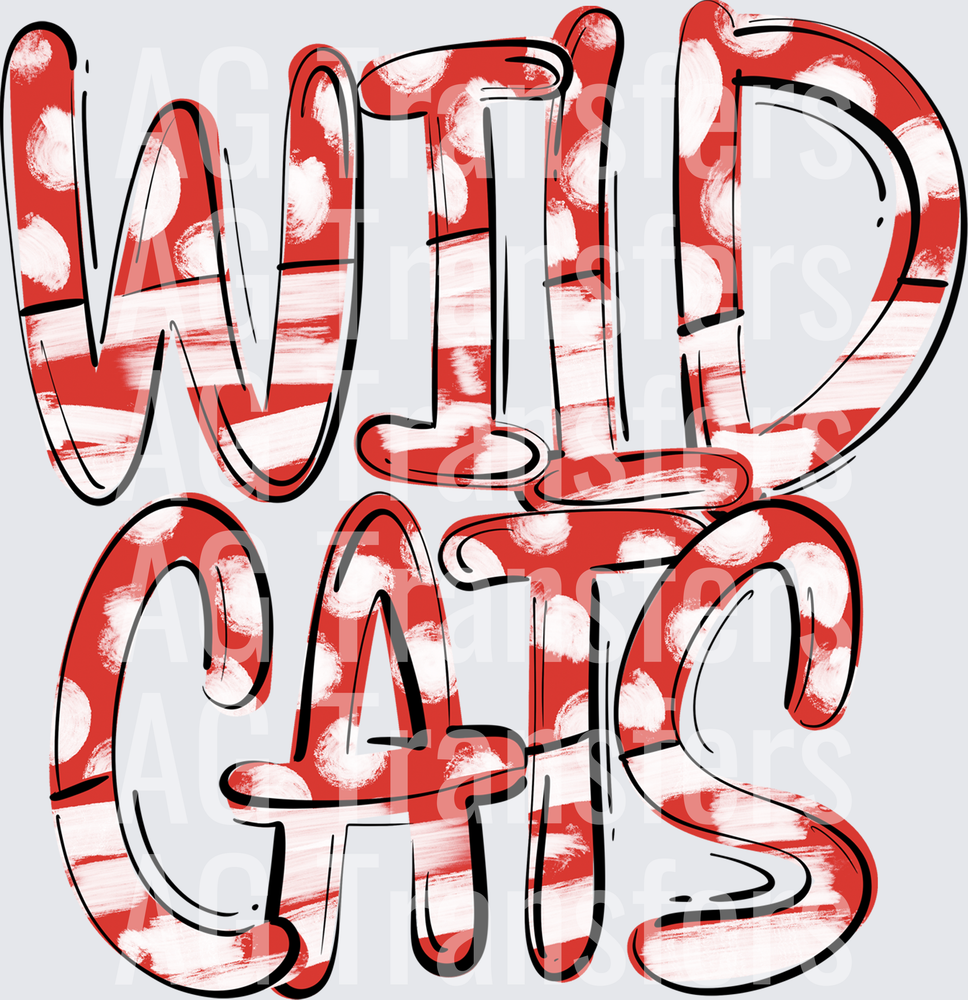 Spirit Spots Wildcats Red