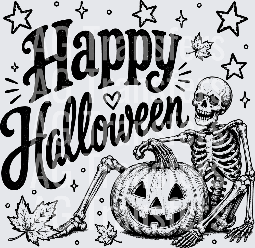 HAPPY HALLOWEEN SKELETON