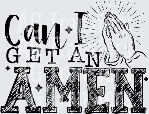 CAN I GET AN AMEN BLACK FONT