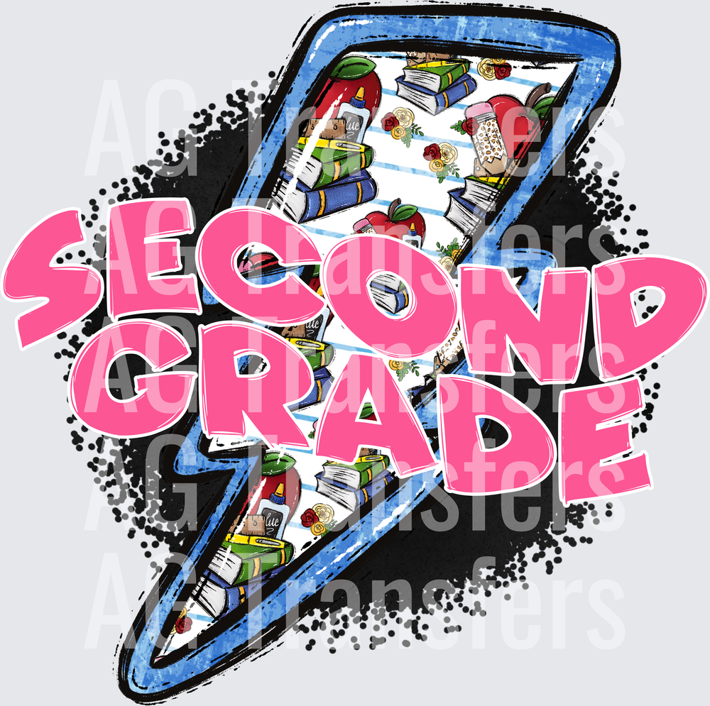b2s Lightning bolts Second Grade