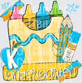 BACK TO SCHOOL BLUE KINDERGARTEN