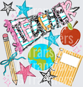 BACK TO SCHOOL NAME PENNANT TEACHER