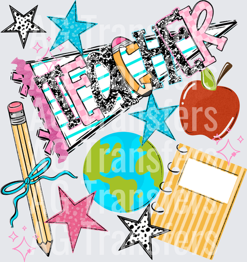 BACK TO SCHOOL NAME PENNANT TEACHER