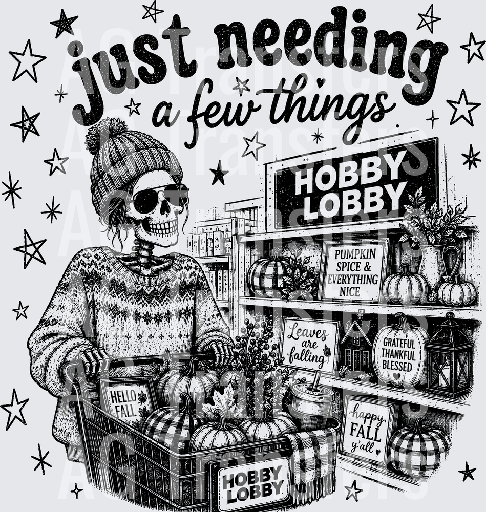 JUST NEEDING A FEW THINGS FALL