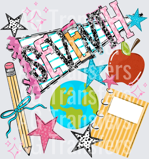 BACK TO SCHOOL NAME PENNANT SEVENTH