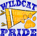 Pennant Mascots Wildcats Yellow and Blue Pride v1