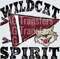 Pennant Mascots WILDCAT Spirit Maroon