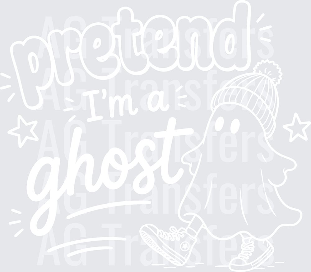 PRETEND IM A GHOST white