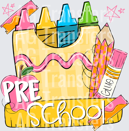 BACK TO SCHOOL PINK PRESCHOOL