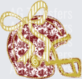 Floral_Football_Helmet_Bow_Maroon_Gold