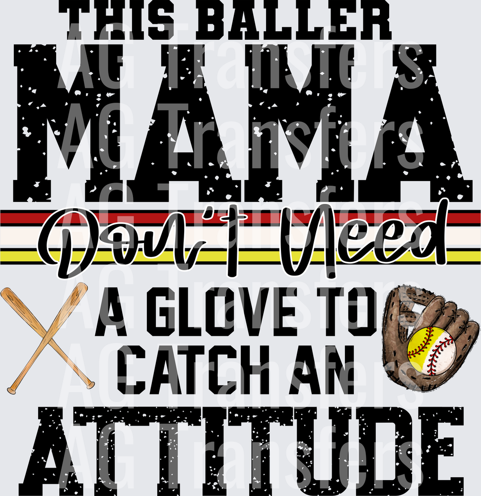 This baller mama don’t need a glove