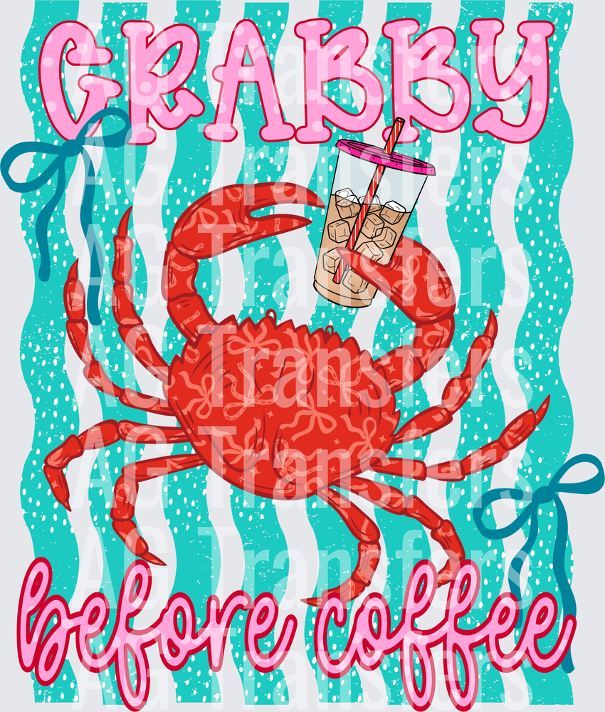 Crabby before coffee pink