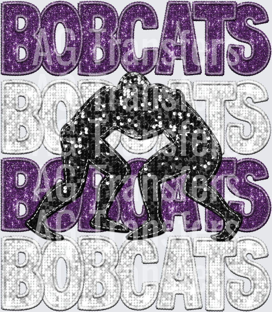 bobcats purple white