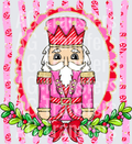 Nutcracker with garland frame