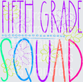 Chalkboard FIFTH GRADE Squad