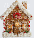 GINGERBREAD HOUSE FAUX YARN