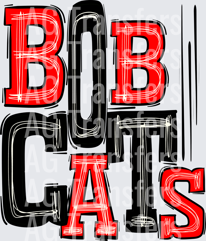 Bobcats Red and Black