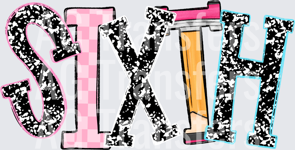 BACK TO SCHOOL PENNANT SIXTH