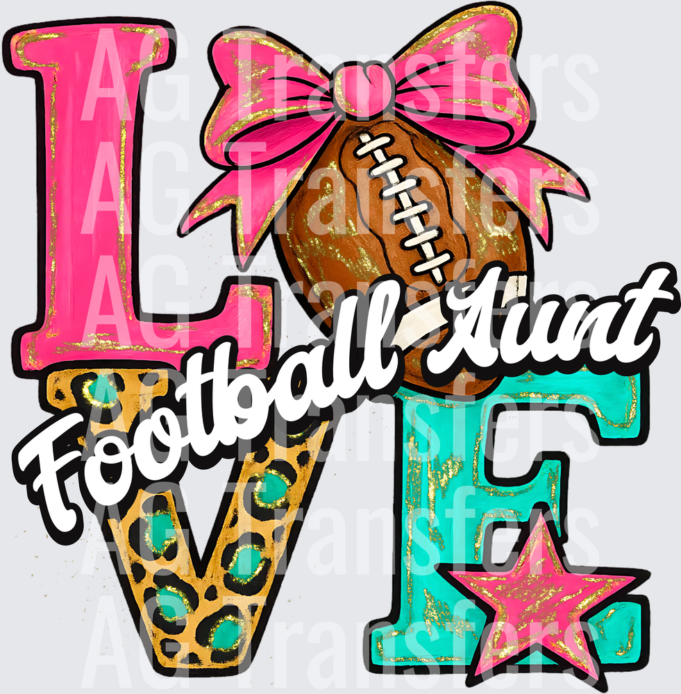 Love Football Aunt HWDS