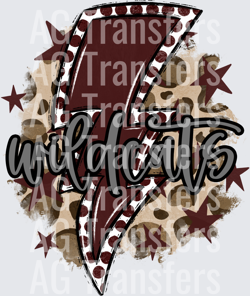 Bright Bolts WILDCATS MAROON