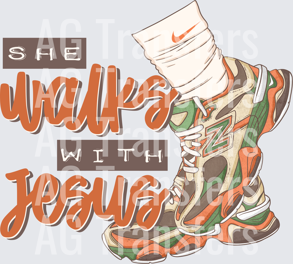 She walks with Jesus