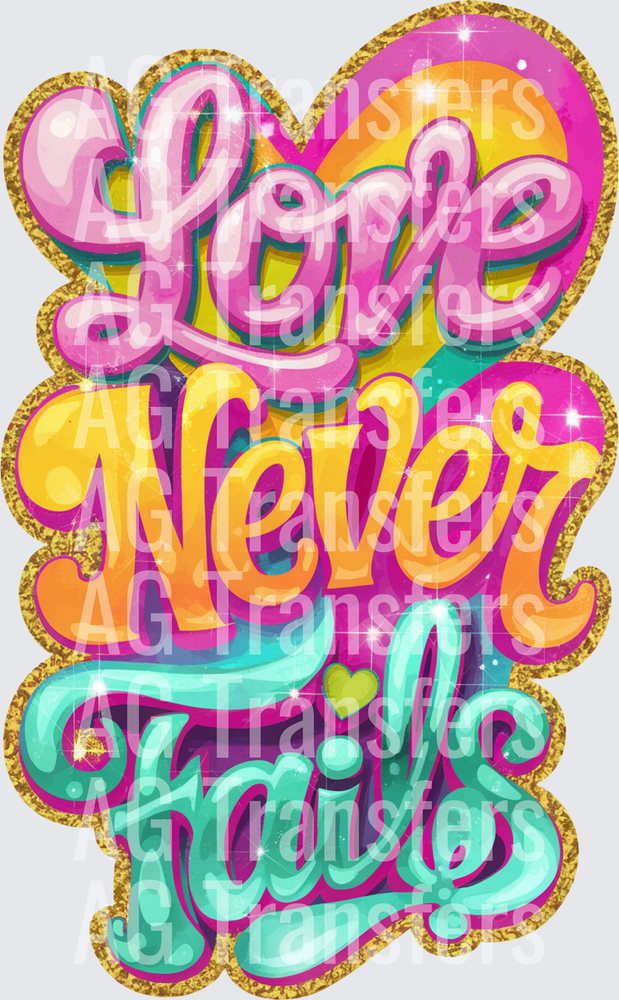 Love never fails