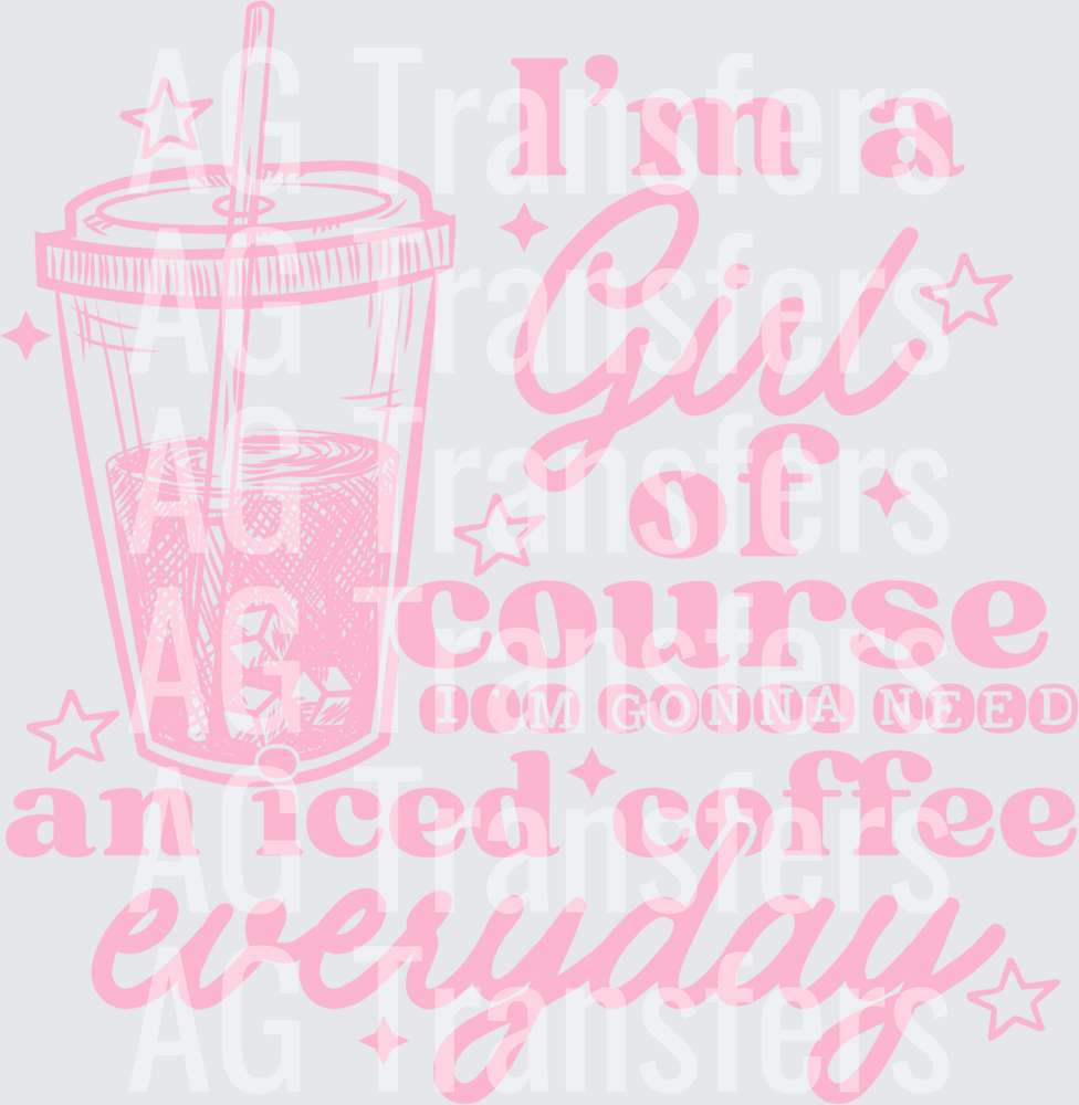IM A GIRL ICED COFFEE